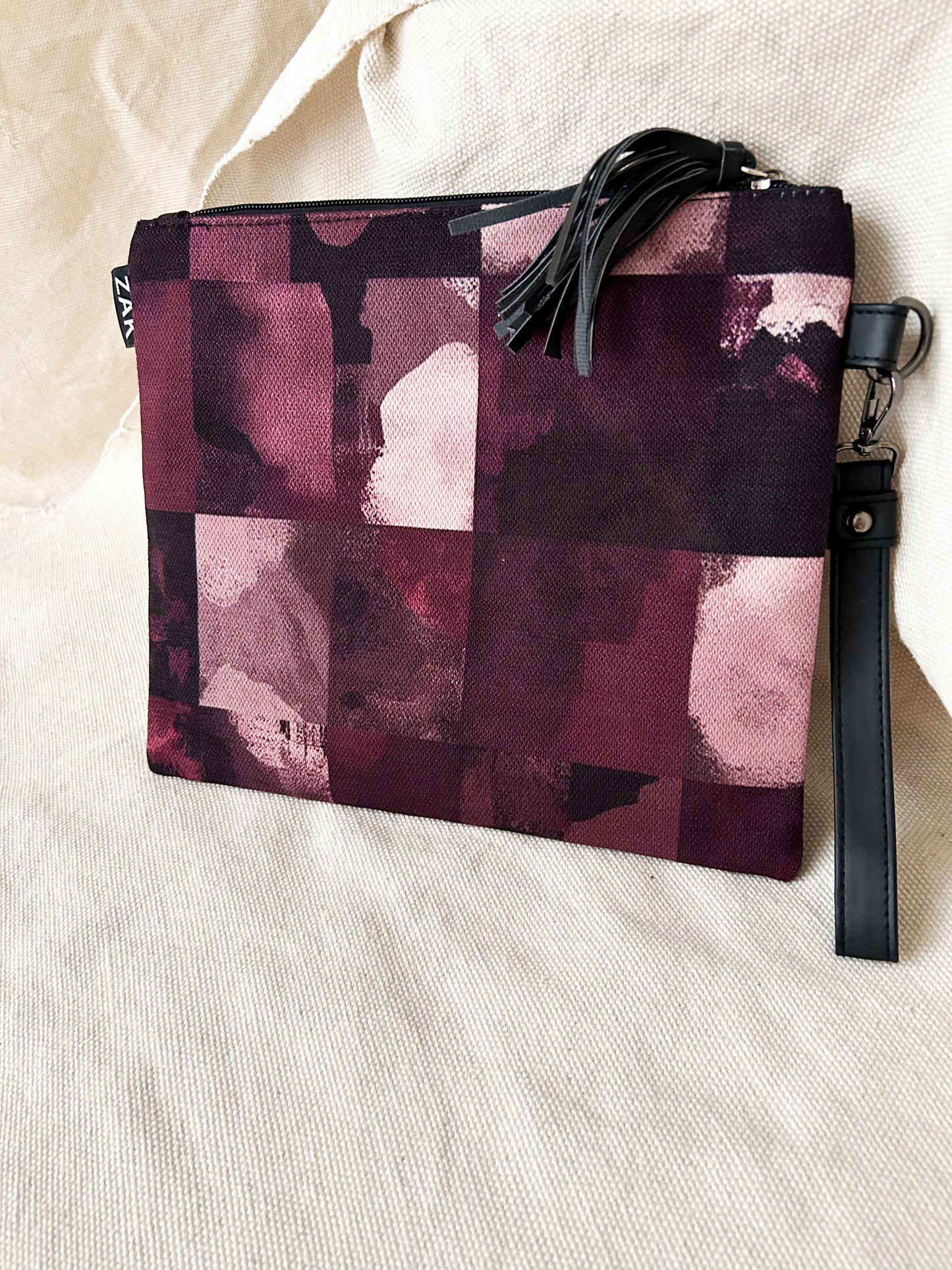 Burgundy Muse Clutch