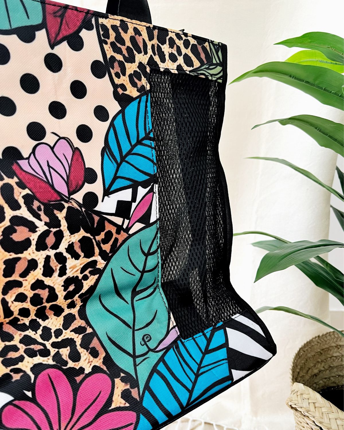 Wild Blooms Mesh Bag