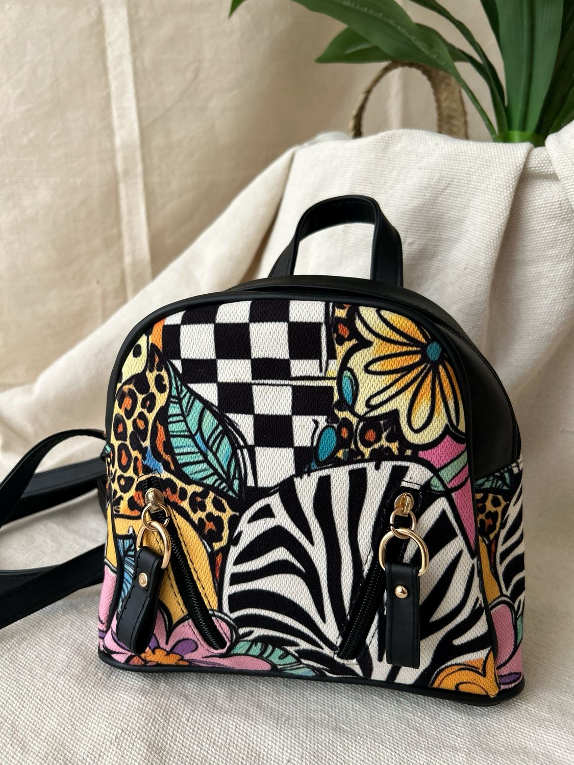 Safari Chic Mini Backpack