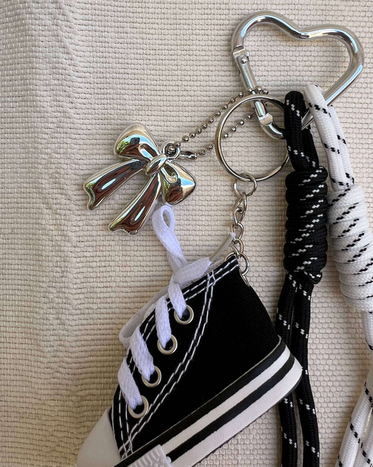 Black Converse Charm