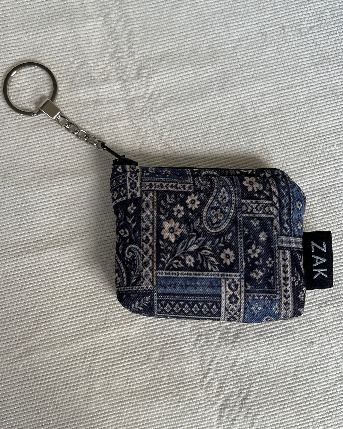 Blue paisley Coins Pouch