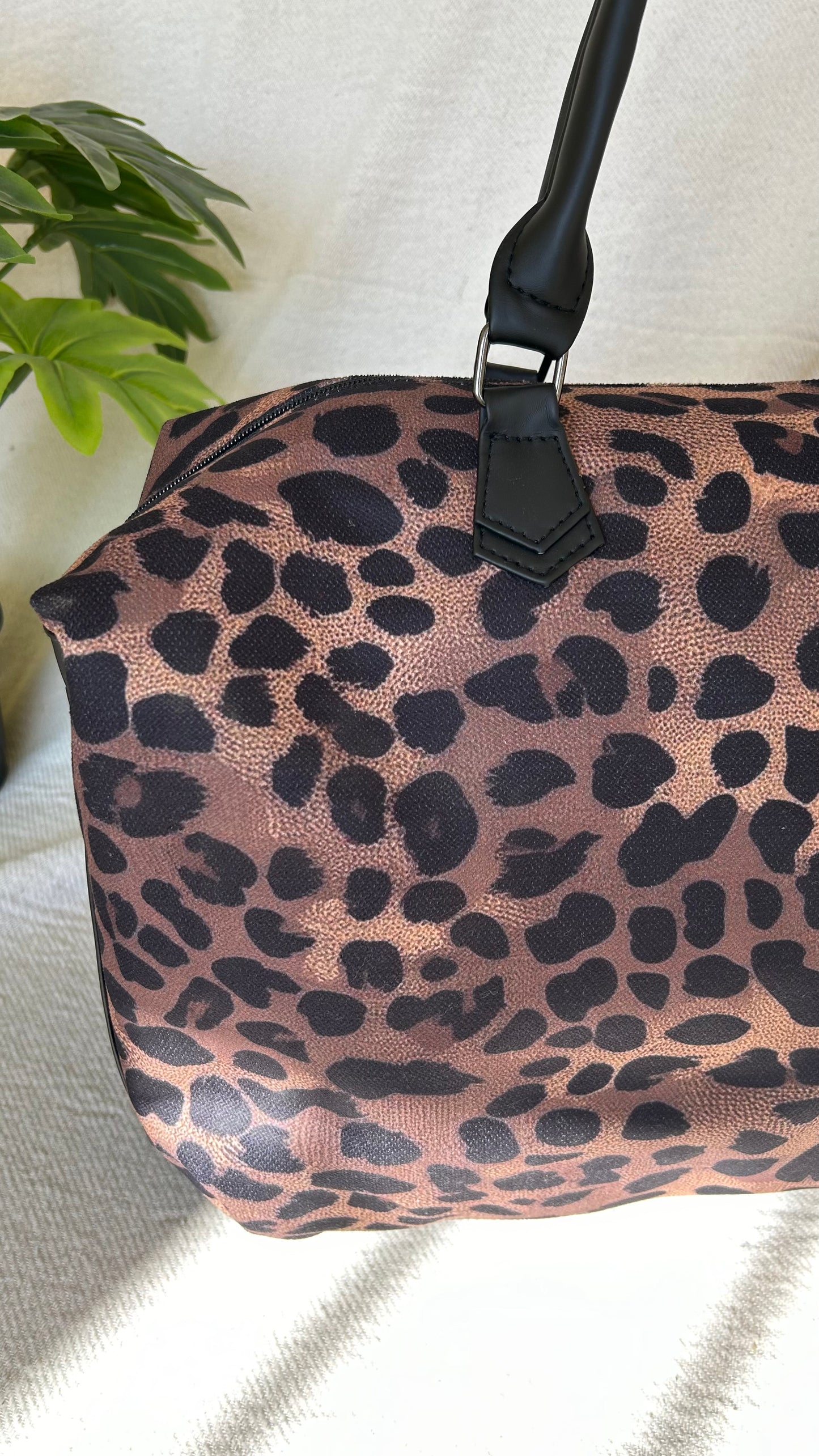 Deep Leopard Duffle Bag