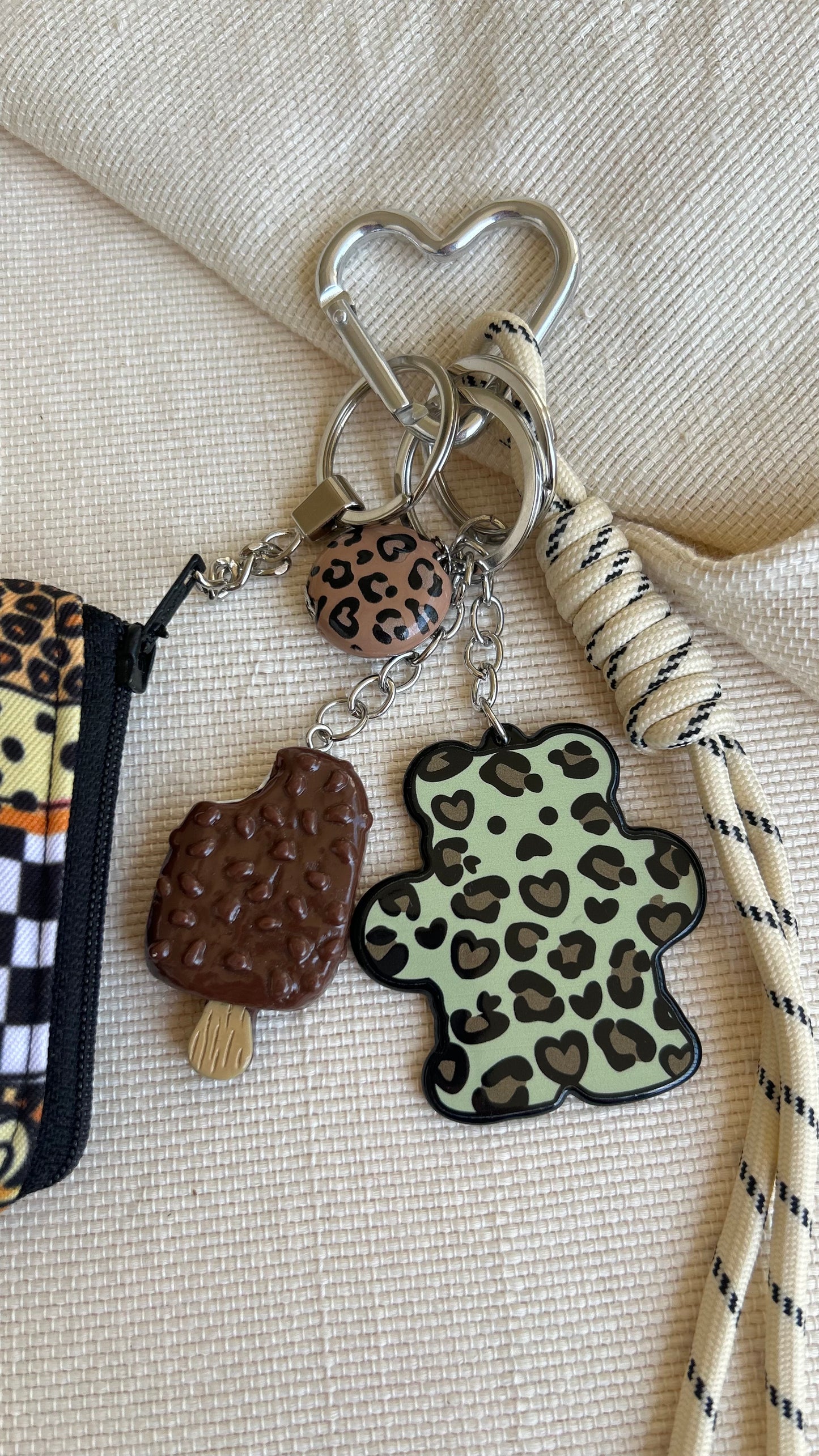 Ice cream Teddy Coins Pouch Charm
