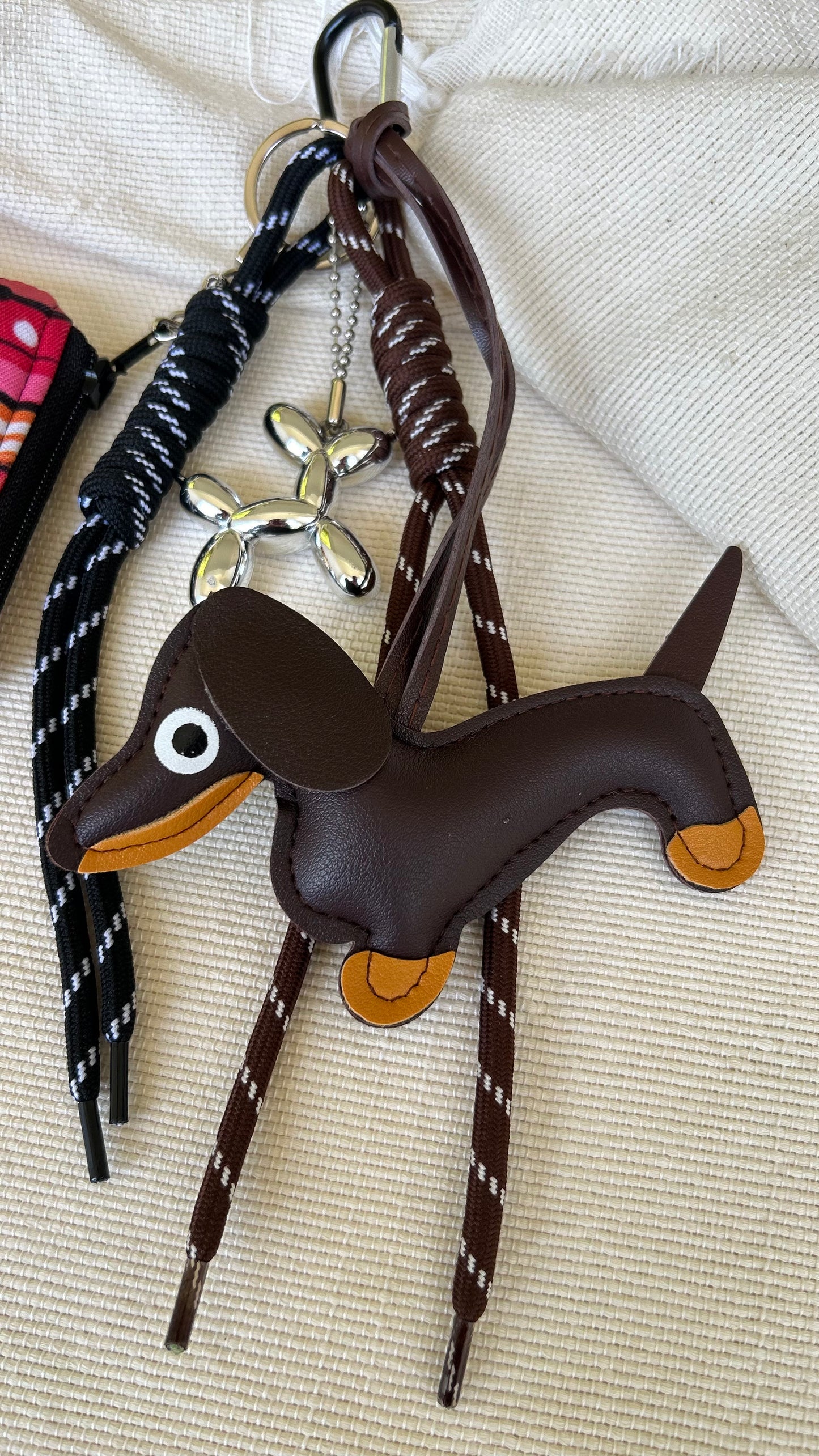 Brown Dog Coin Pouch Charm