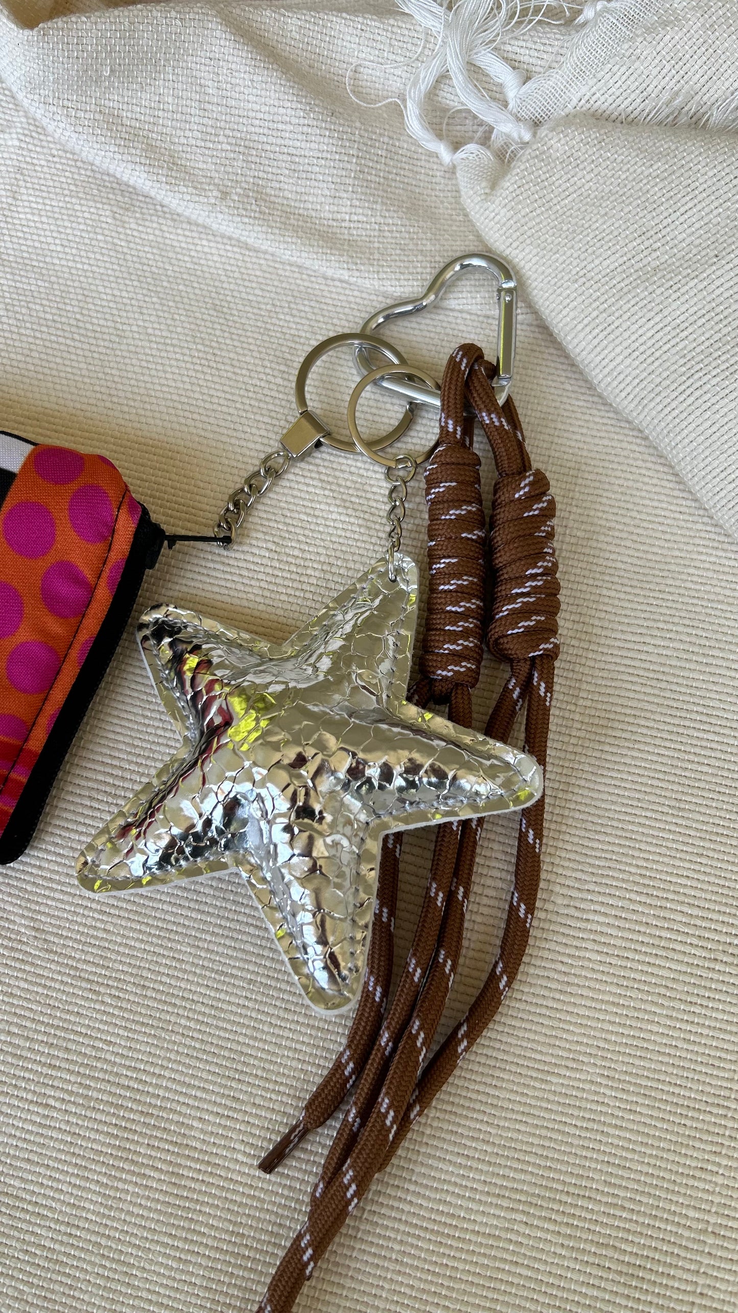 Chrome Star Coin Pouch Charm