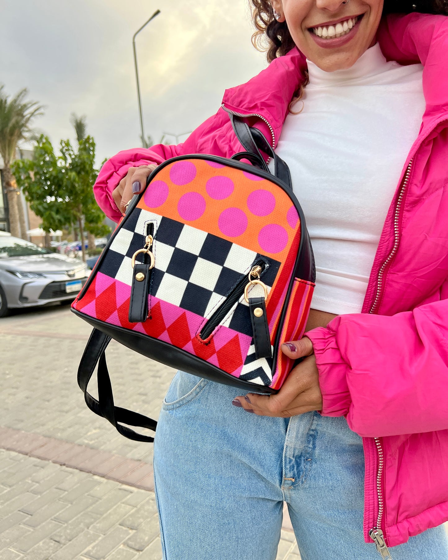 Fuchsia Fiesta Mini Backpack