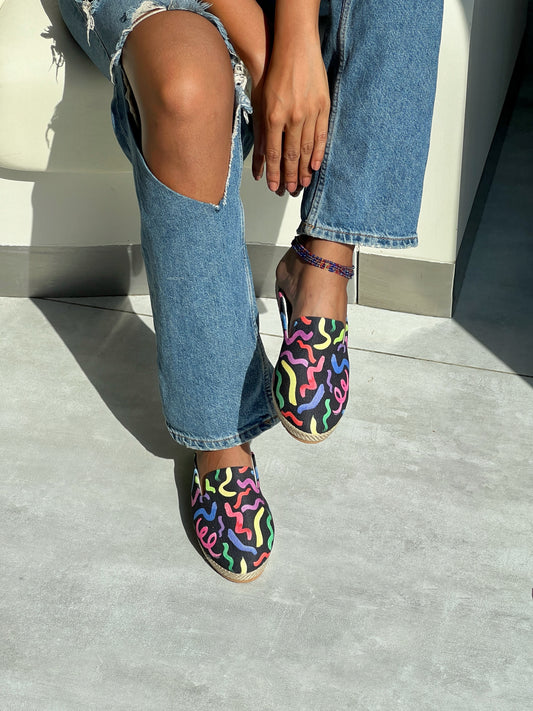 Crazy Doodles Mules (Preorder)