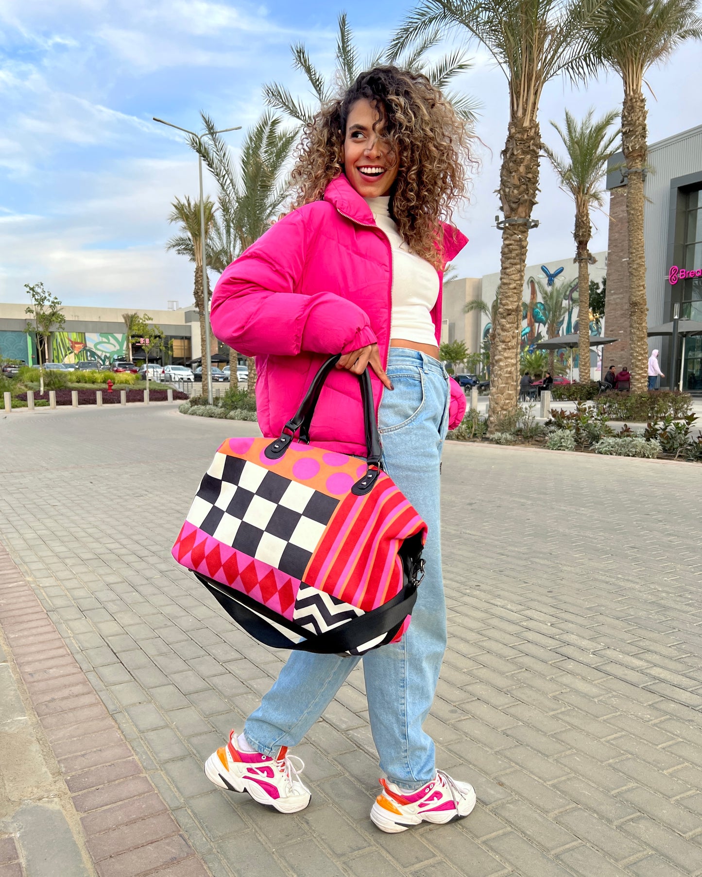 Fuchsia Fiesta Duffle Bag