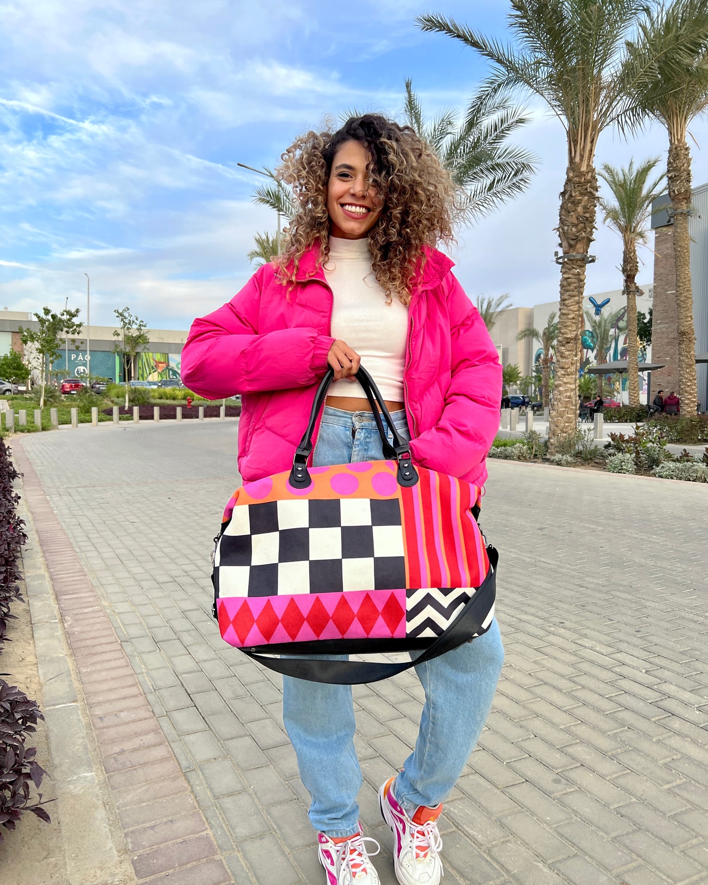 Fuchsia Fiesta Duffle Bag