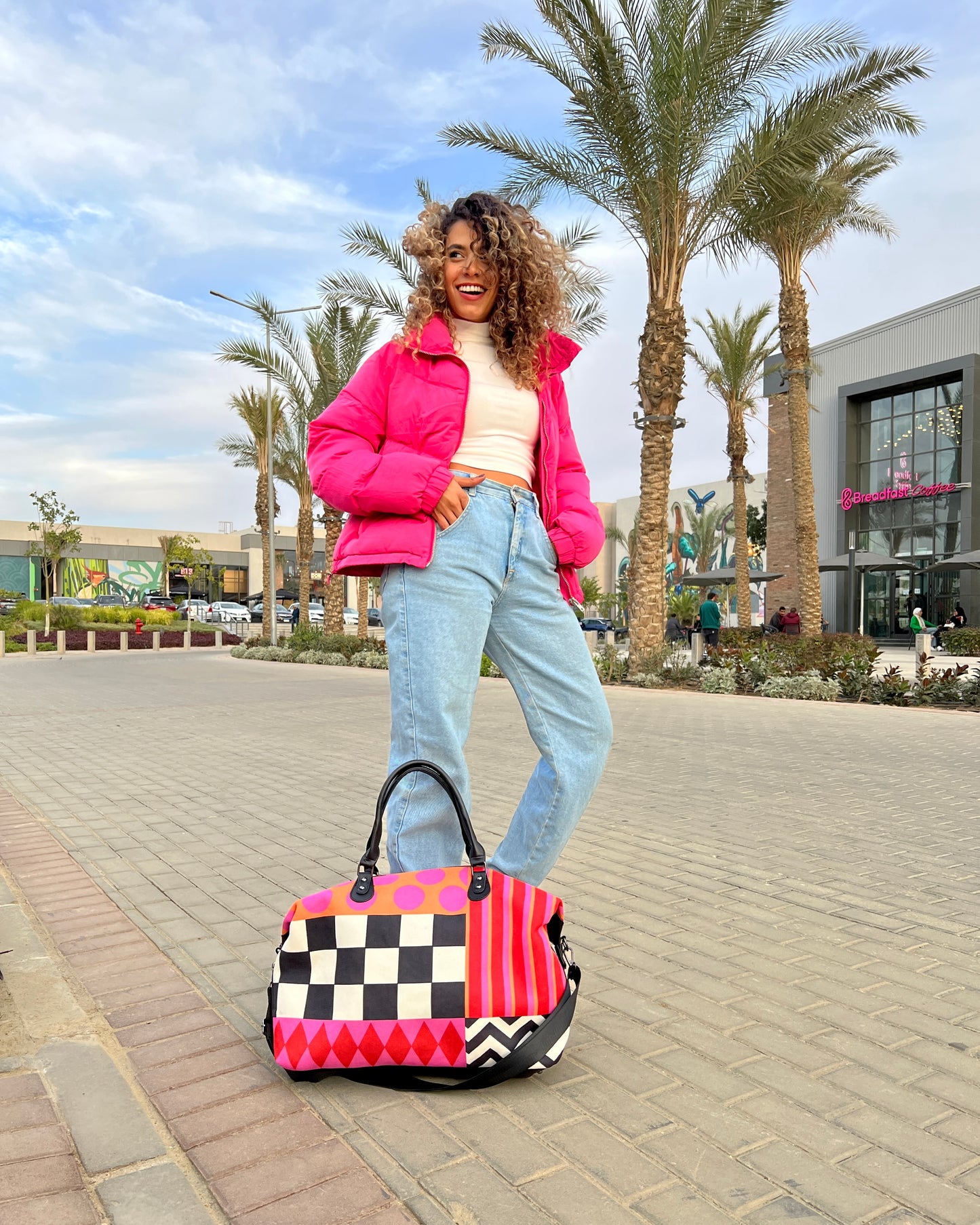 Fuchsia Fiesta Duffle Bag