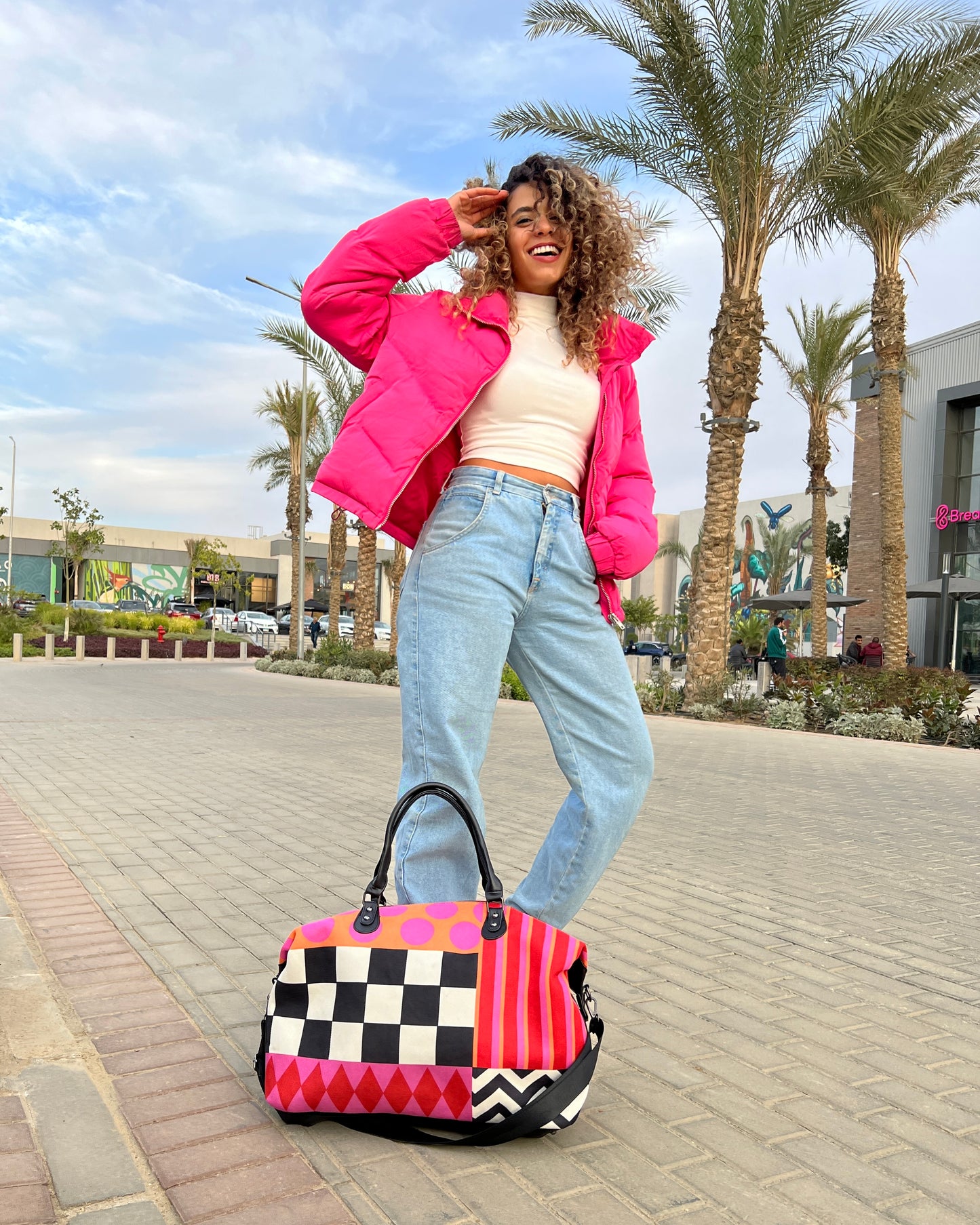 Fuchsia Fiesta Duffle Bag