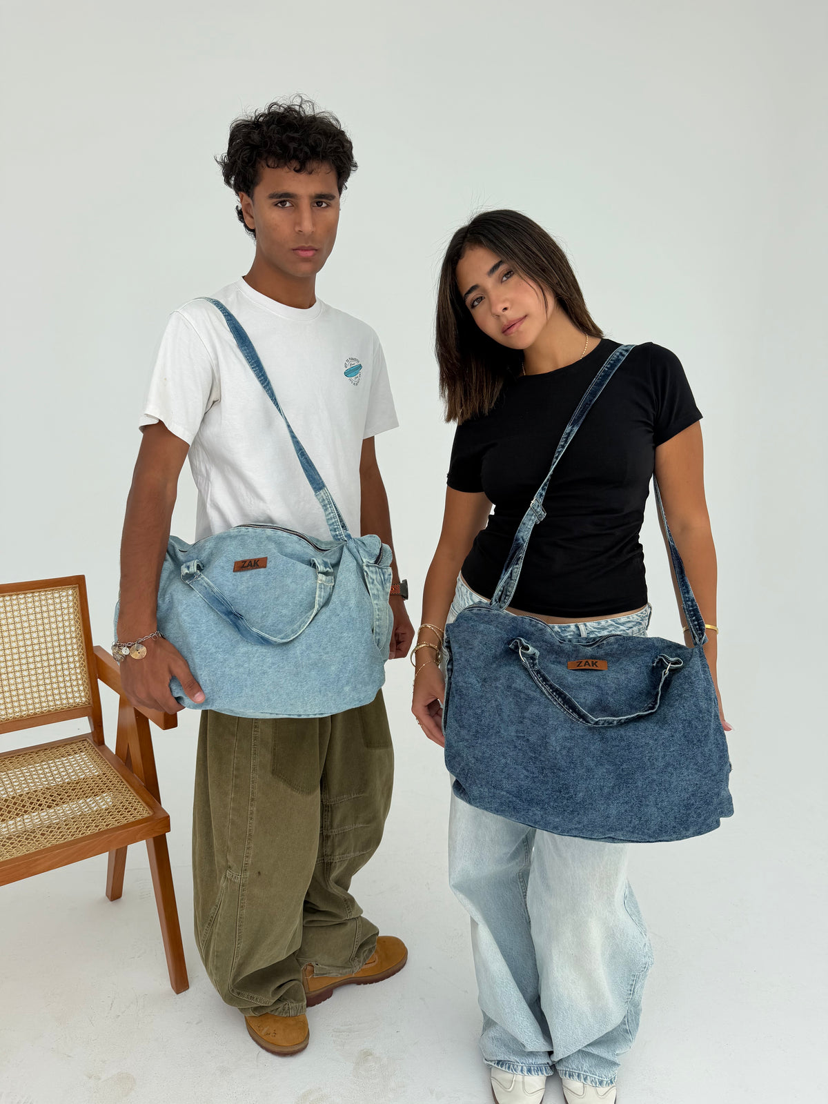 Denim Duffle Bags
