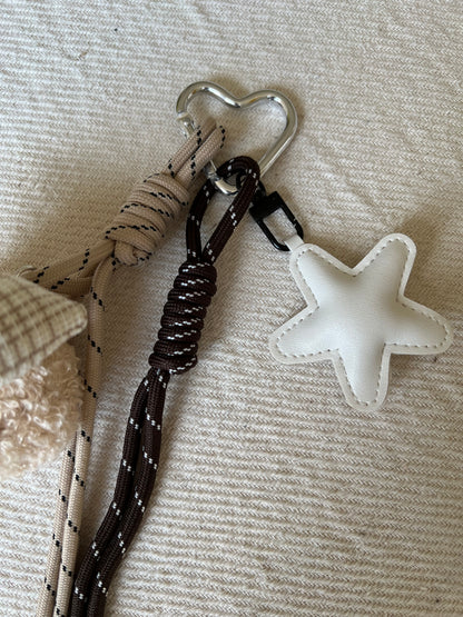 Beige Bow Teddy Charm