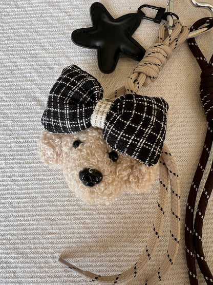 Black Bow Teddy Charm