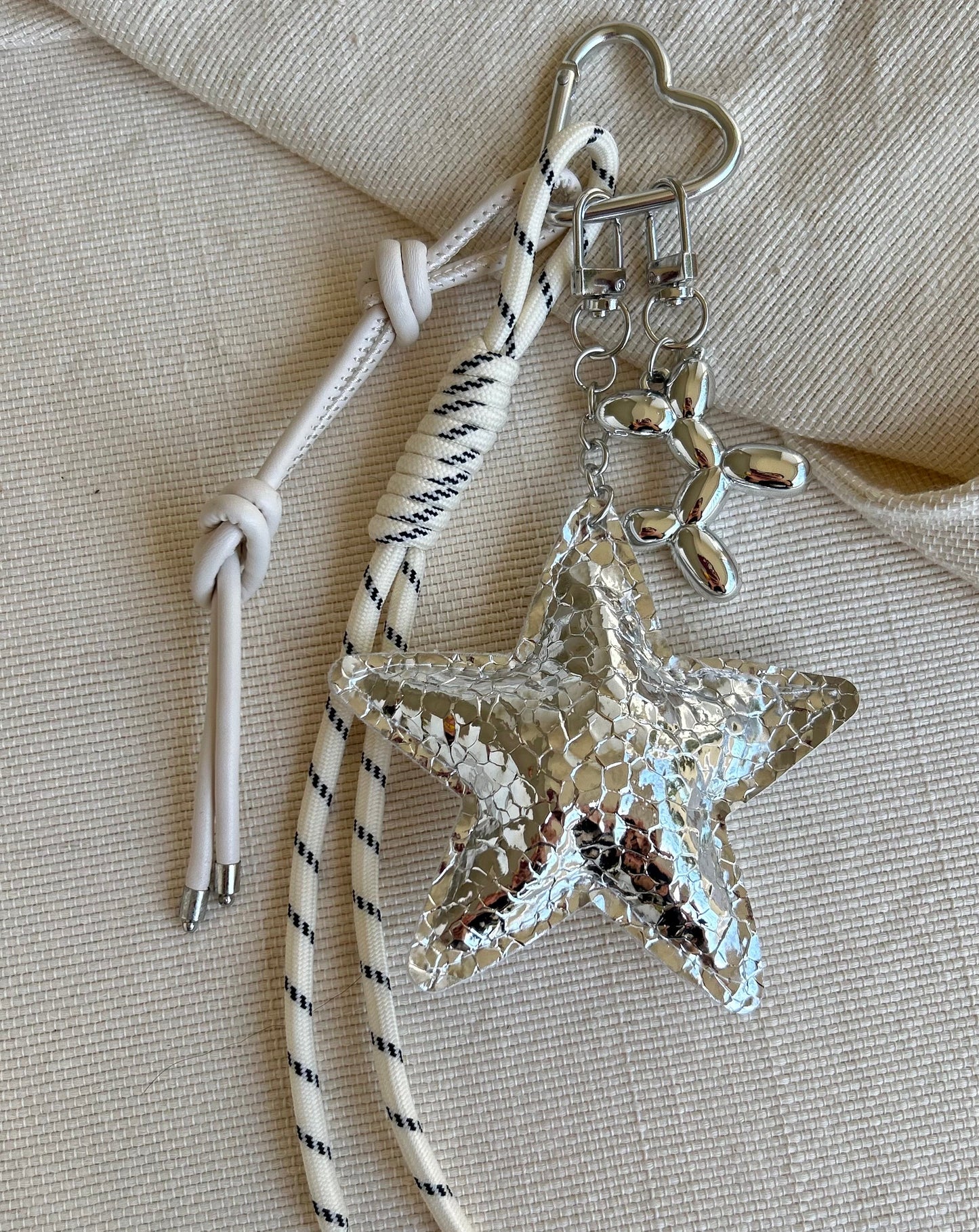 Chrome Star Charm