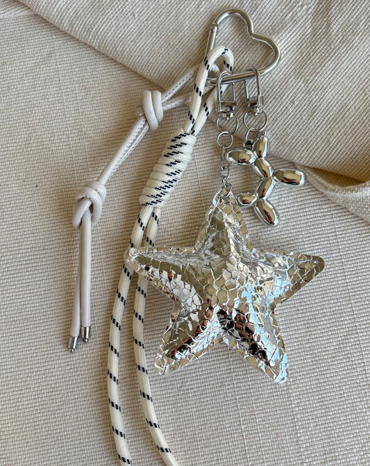 Chrome Star Charm