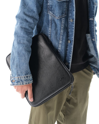 Leather Tablet Cover - Black