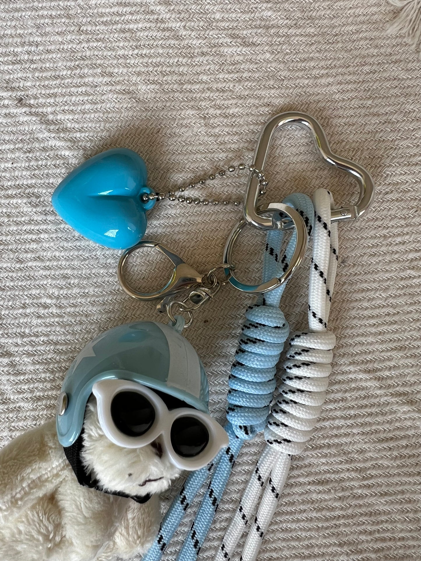 Sky Blue Cool Teddy Charm