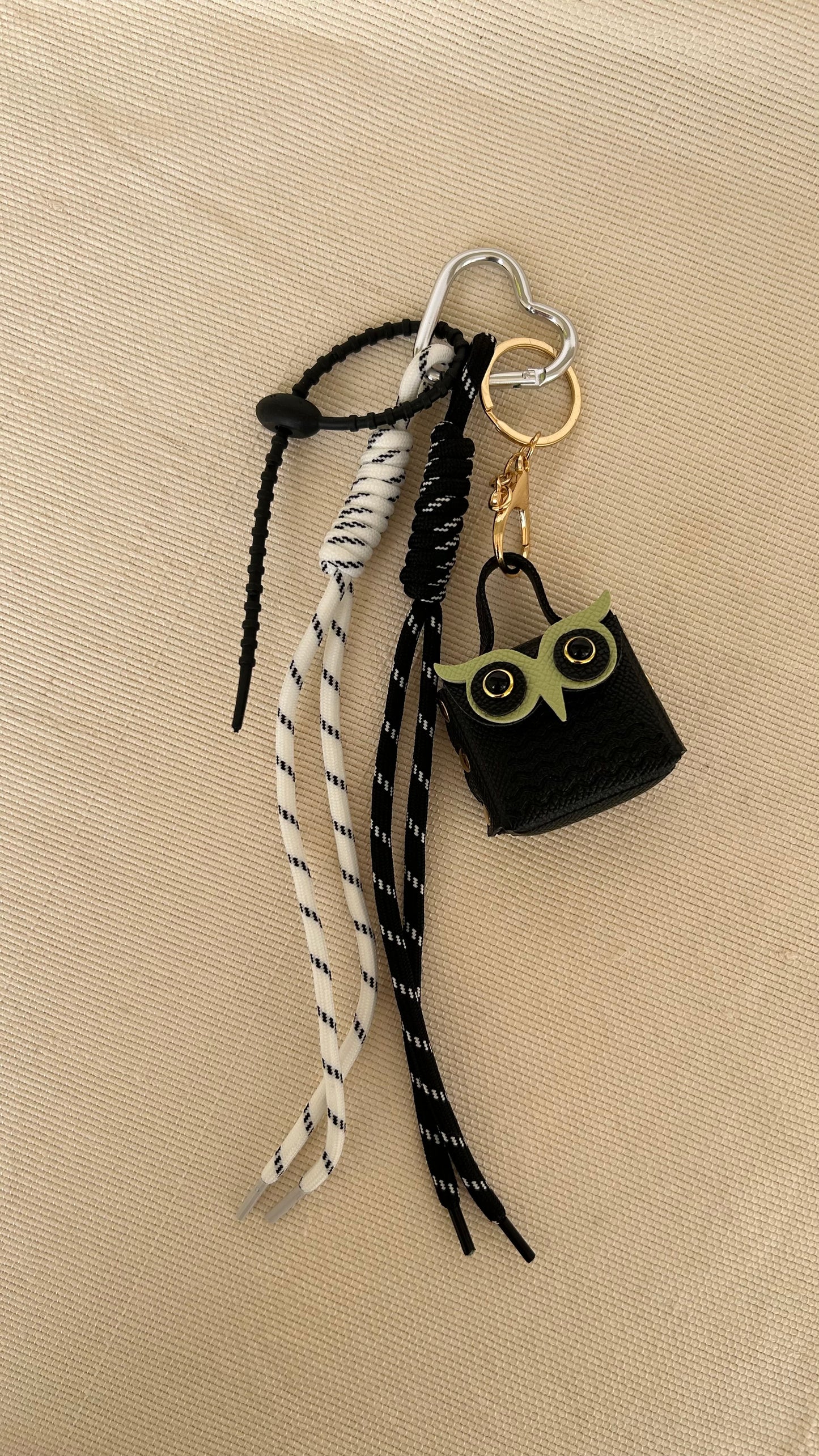Black Owl Charm