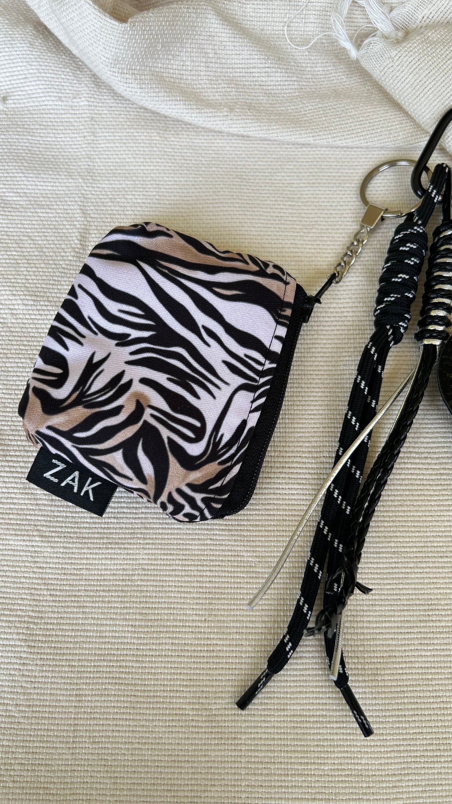Black Shiny Heart Coin Pouch Charm