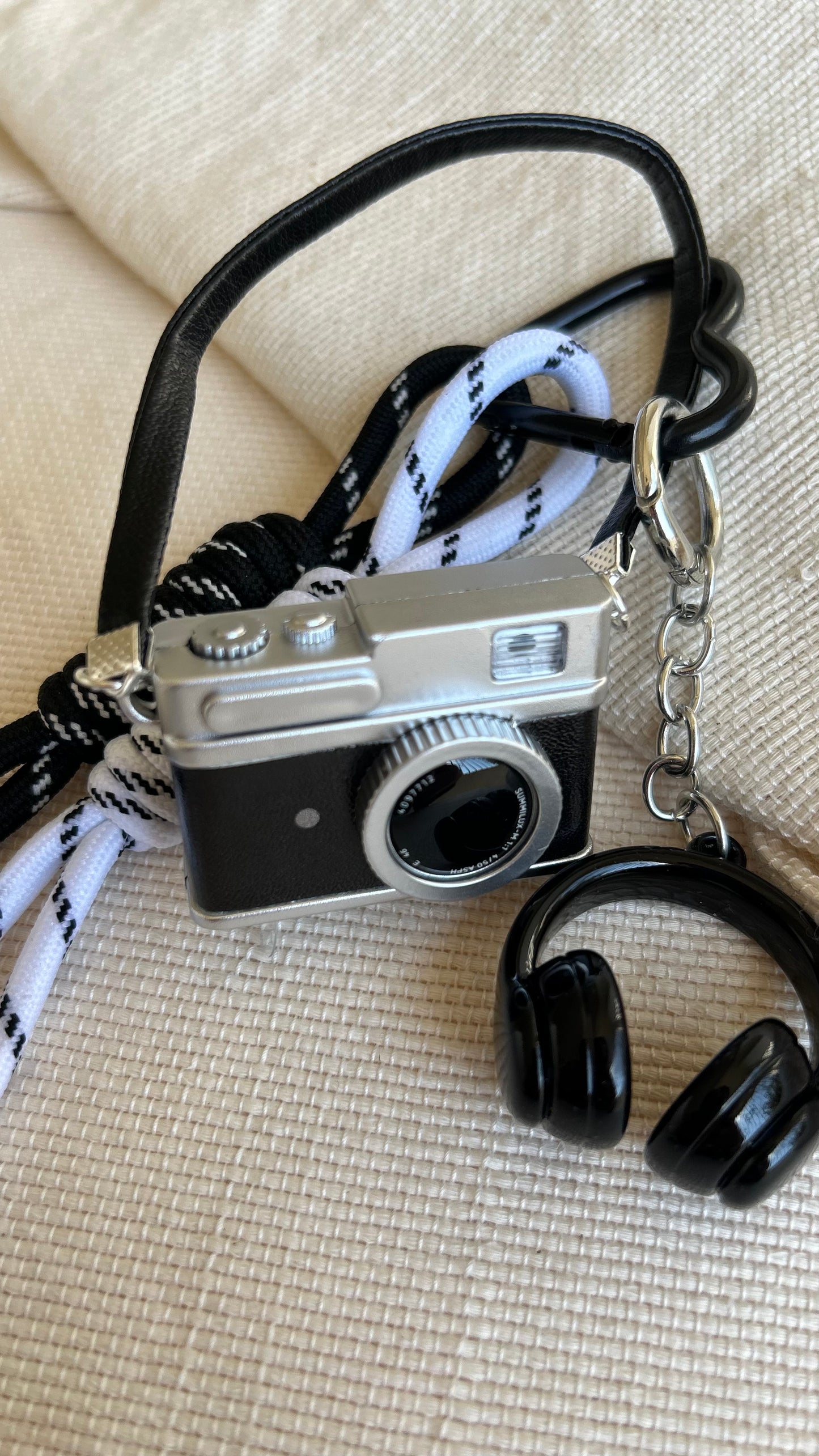 Black Flash Camera Charm