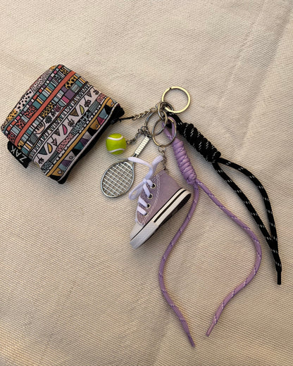 Purple Converse Coin Pouch Charm
