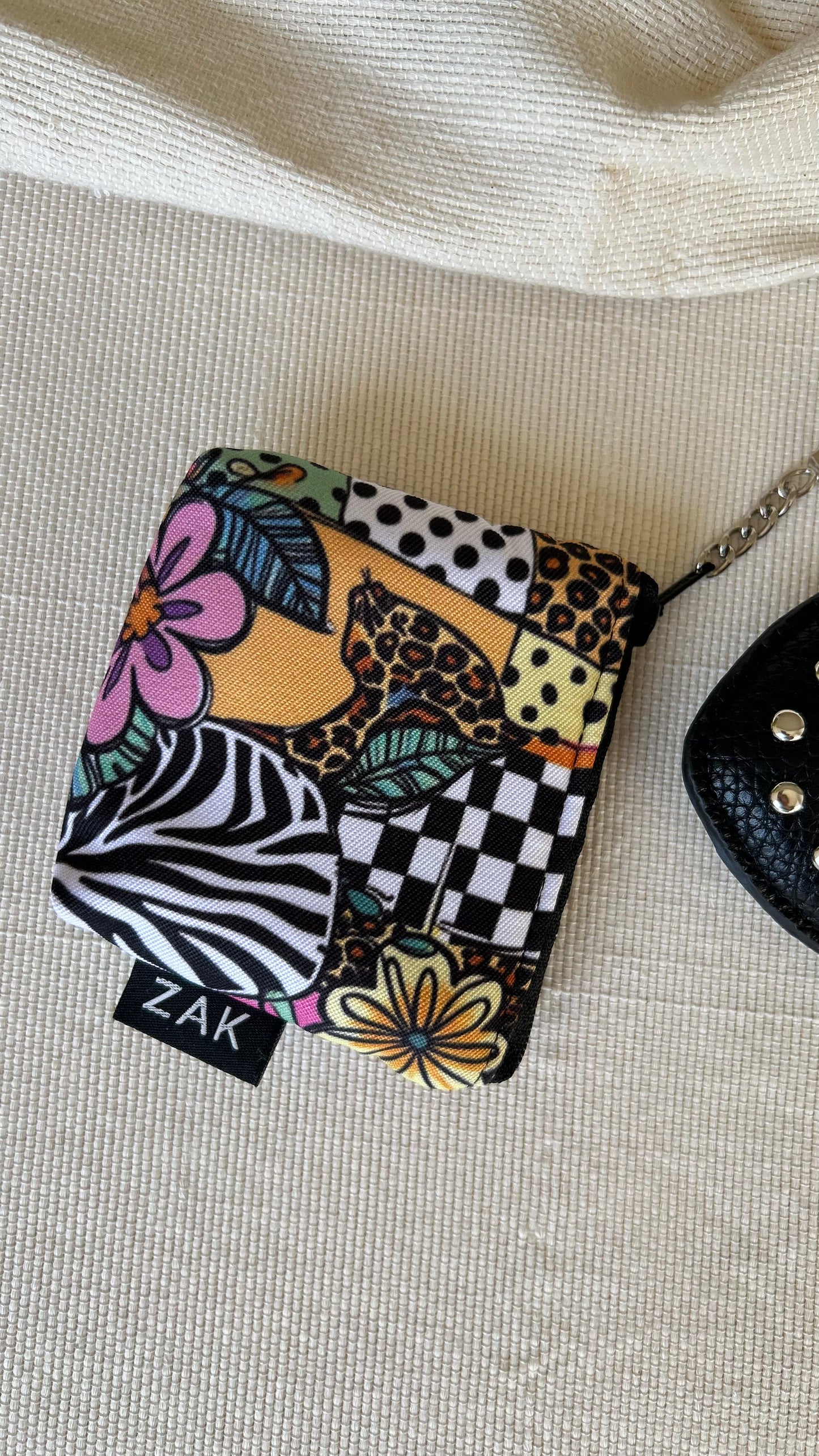 Black Heart Coin Pouch Charm