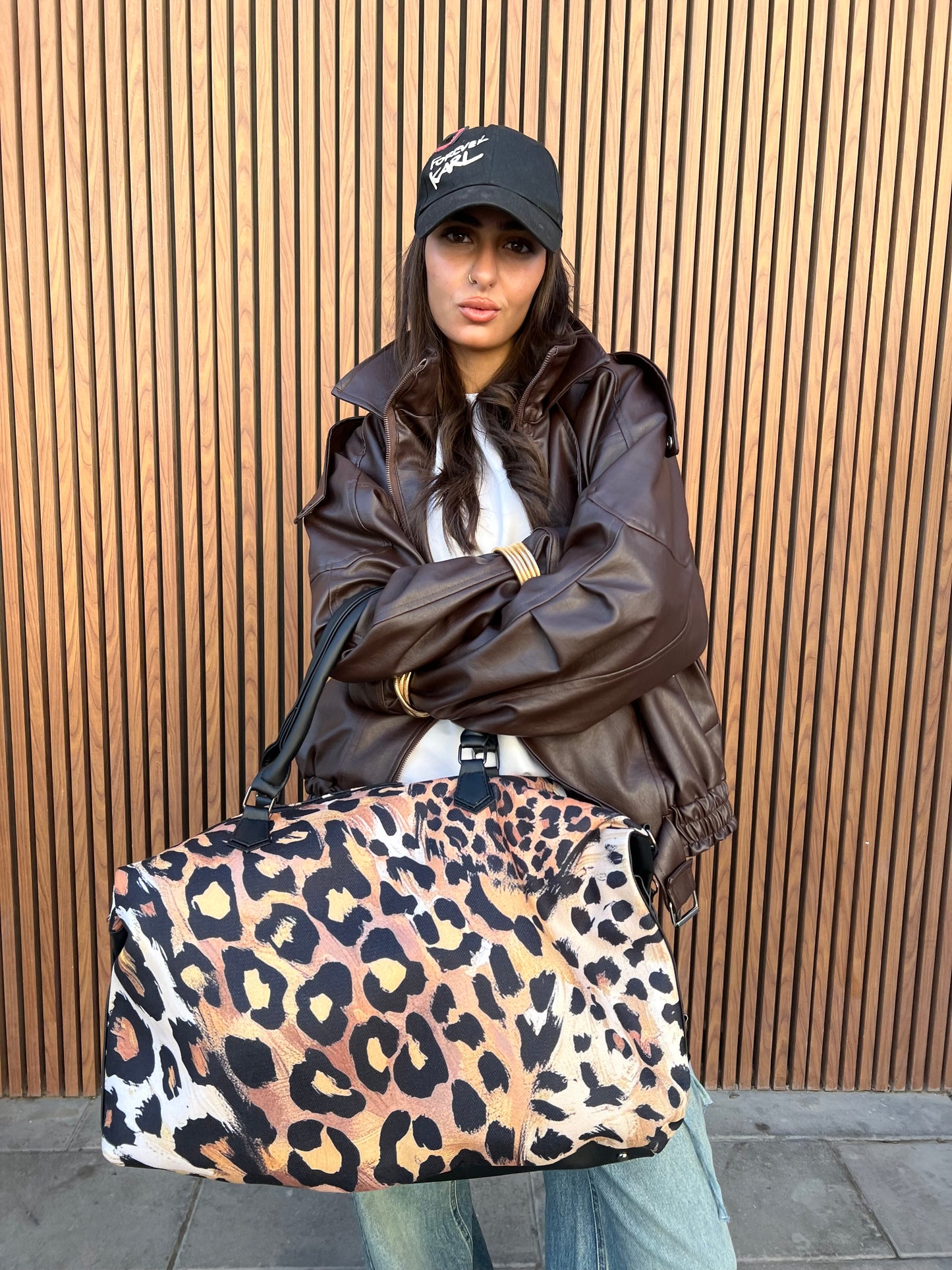 Light leopard Duffle Bag
