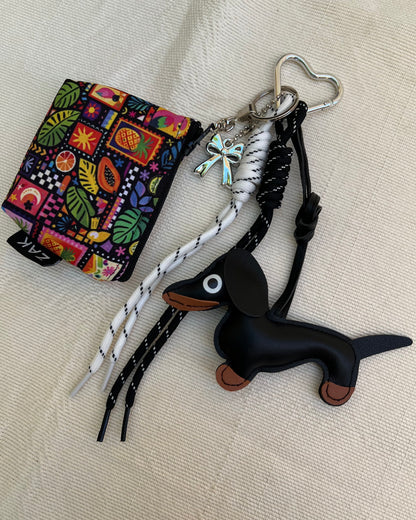 Black Dog Coin Pouch Charm