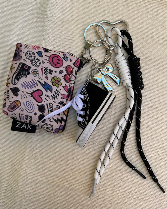 Black Converse Coin Pouch Charm