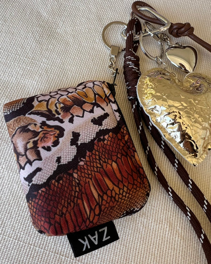 Gold Heart Coin Pouch Charm