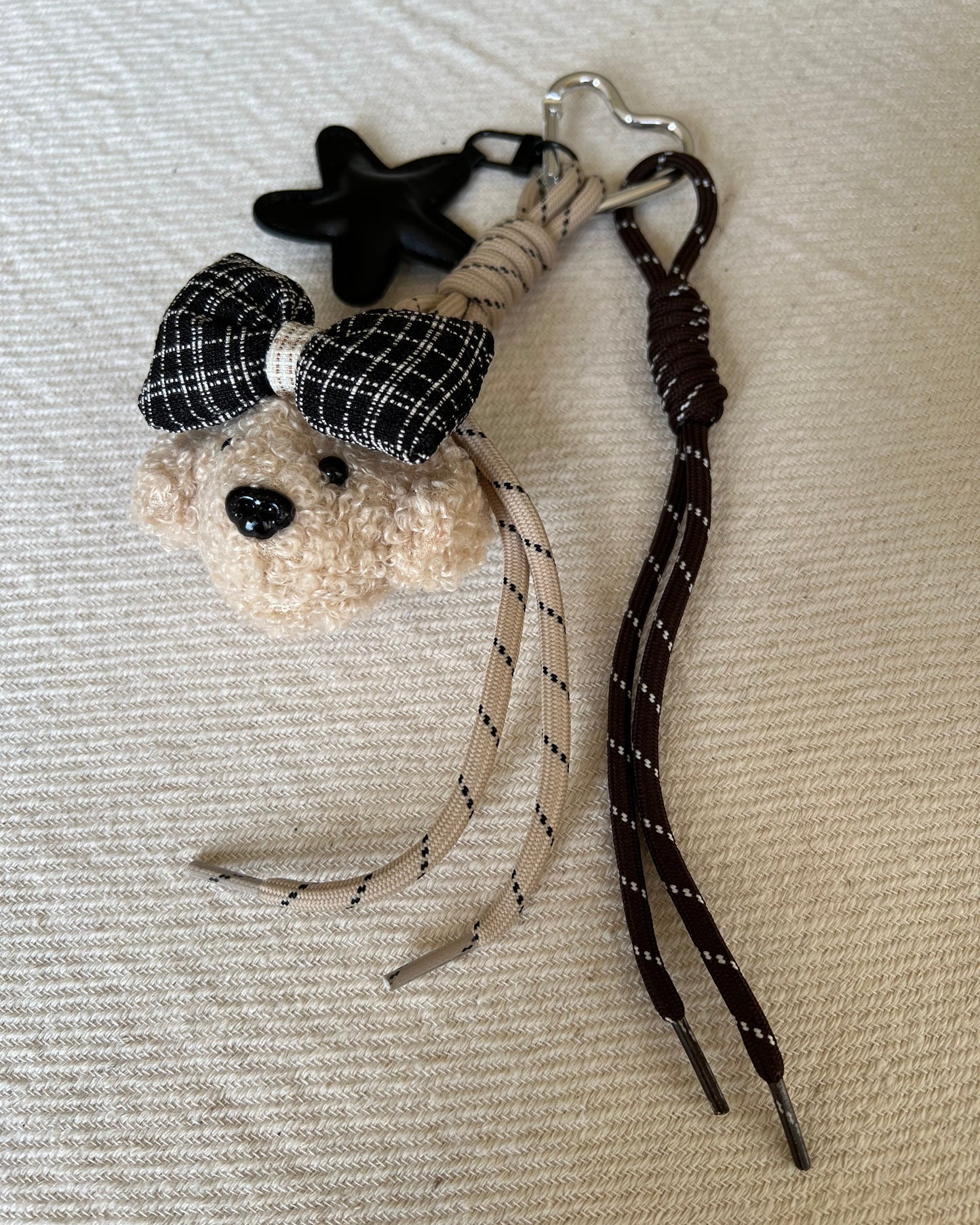 Black Bow Teddy Charm