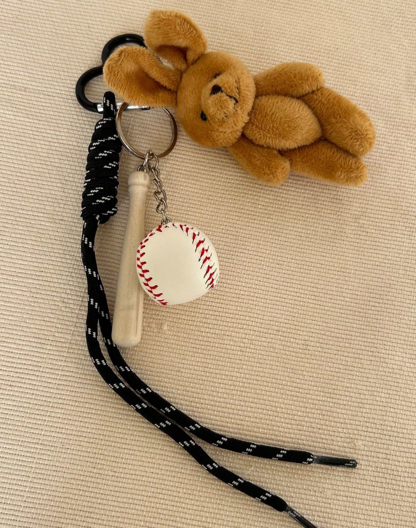 Baseball Bear Charm