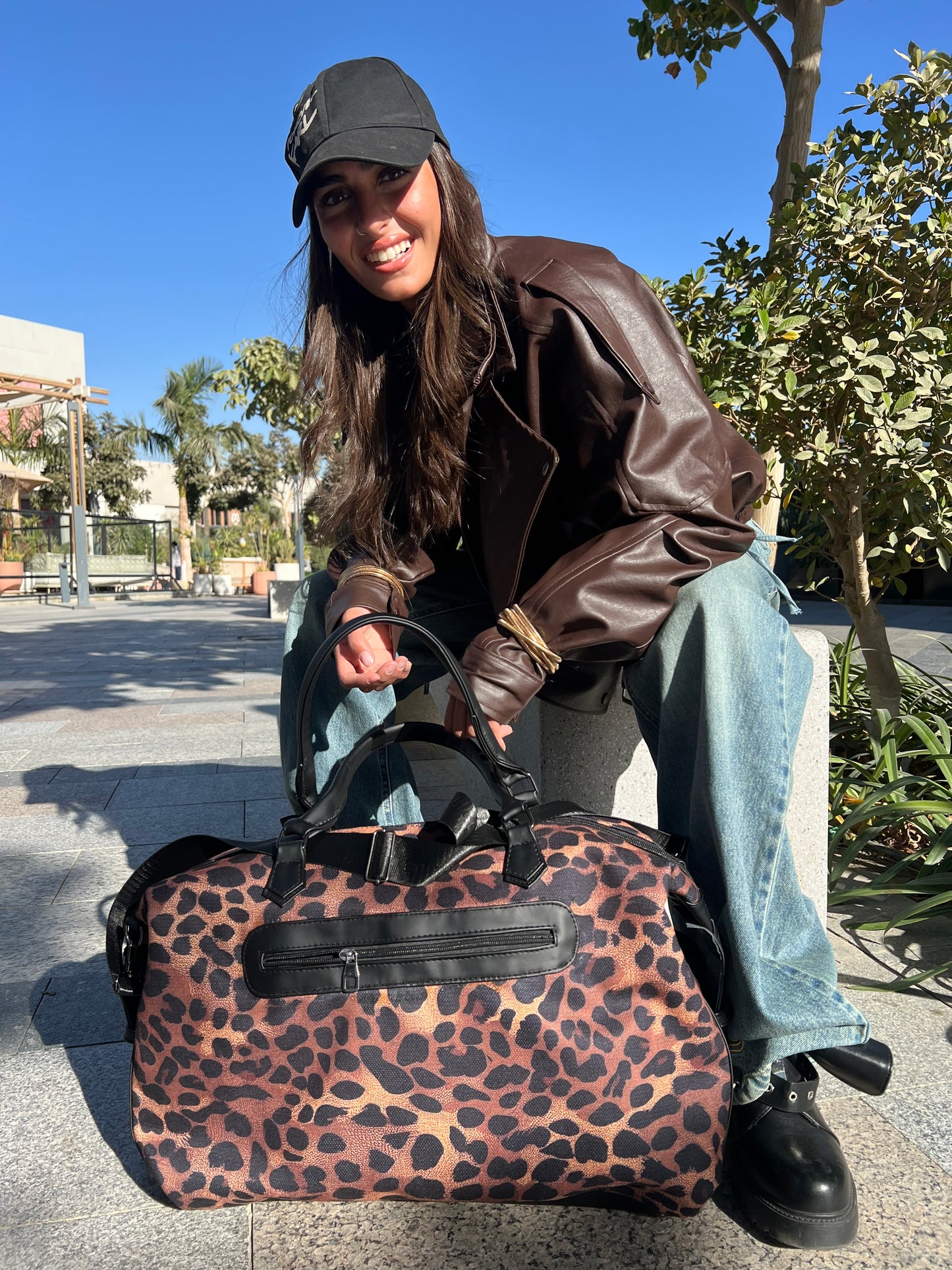 Dark leopard Duffle Bag