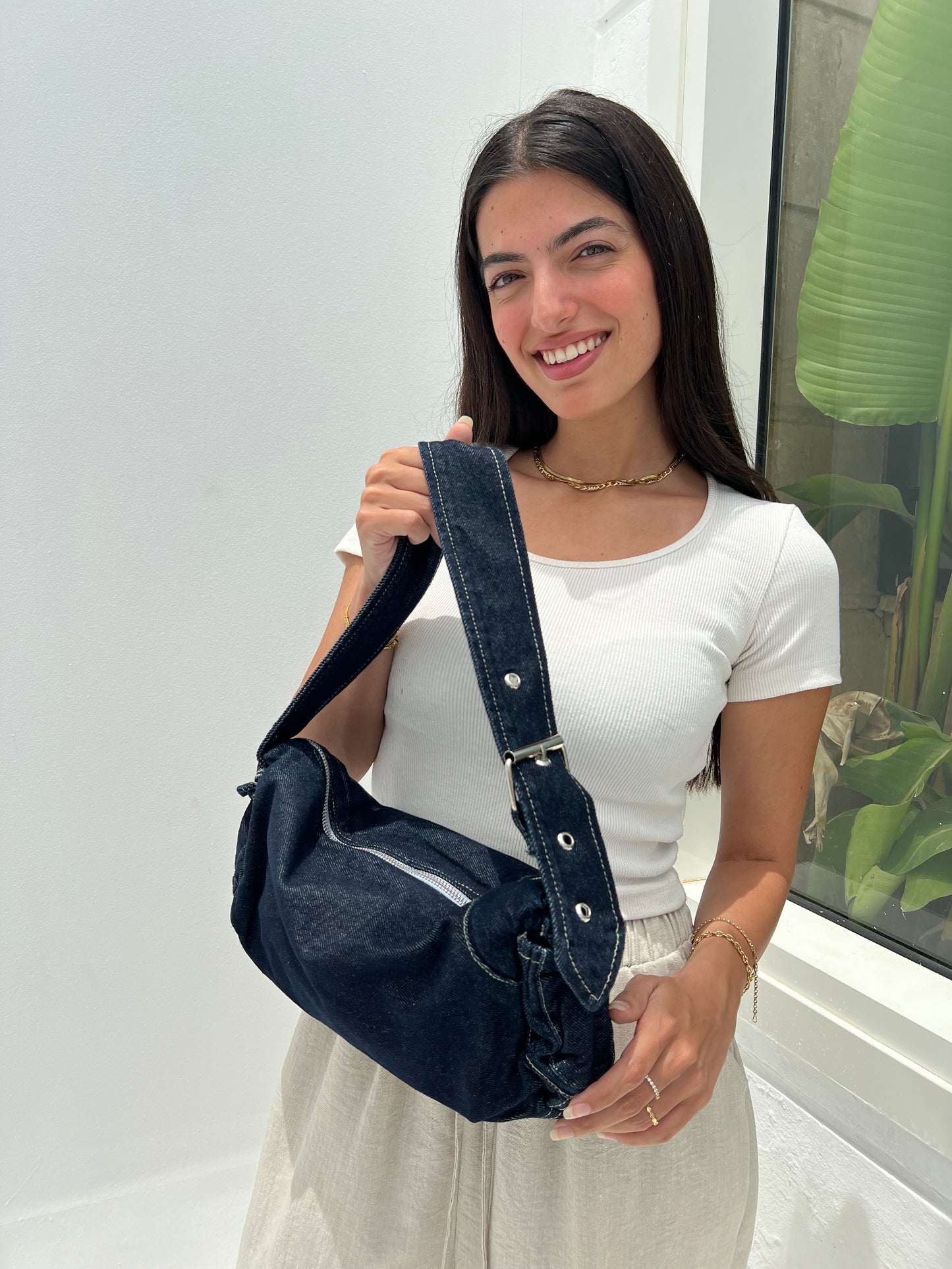 Luna Hobo - Dark Denim