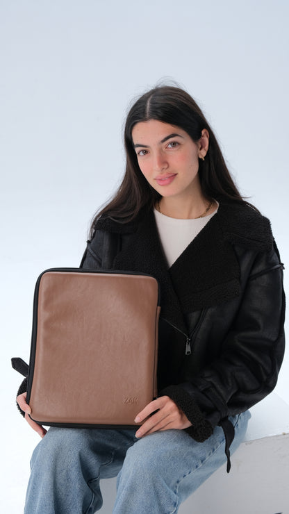 Leather Tablet Cover - Latte