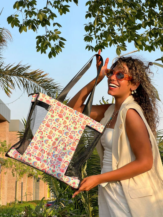 Infinite Rainbows Mesh Bag