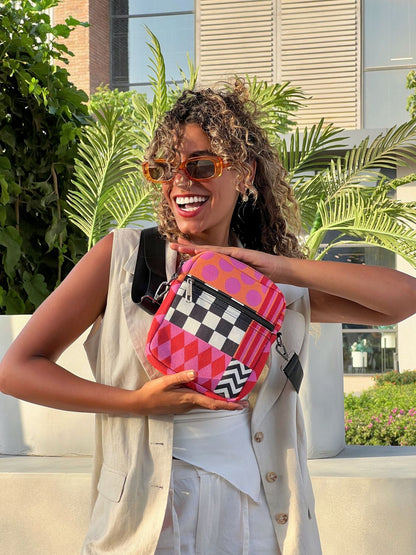 Fuchsia Fiesta Mini Cross Bag