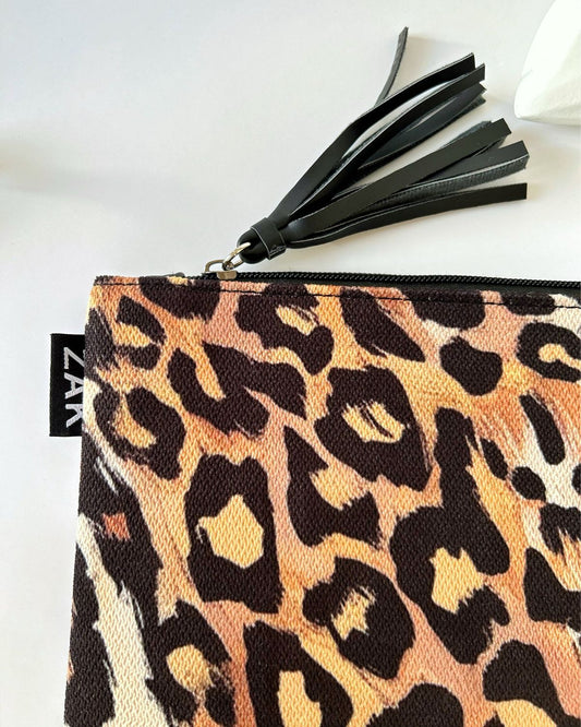 Light Leopard Clutch