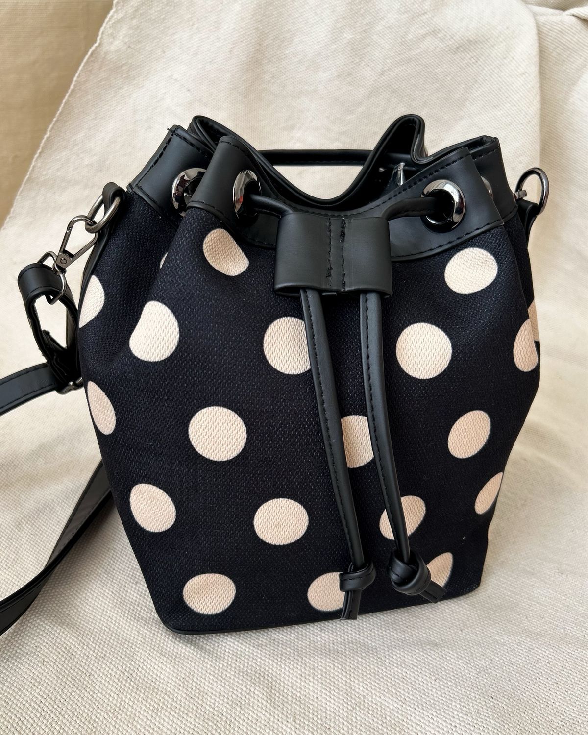 Polka Dots Bucket Bag
