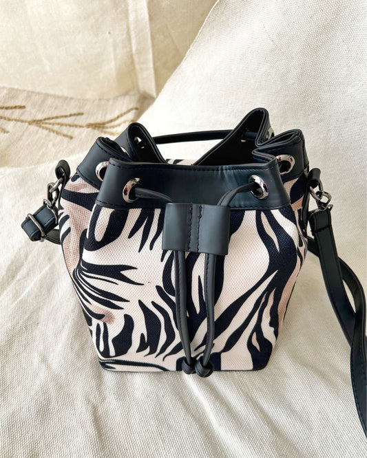 Zebra Bucket Bag