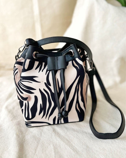 Zebra Bucket Bag