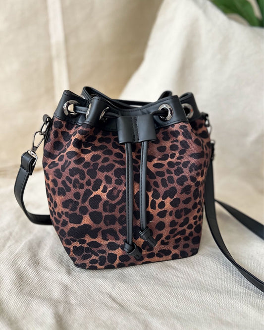 Leopard Bucket Bag
