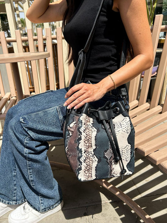 Snake Bucket Bag