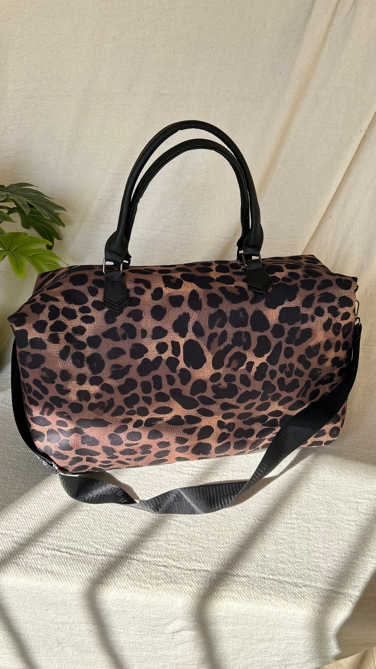 Deep Leopard Duffle Bag