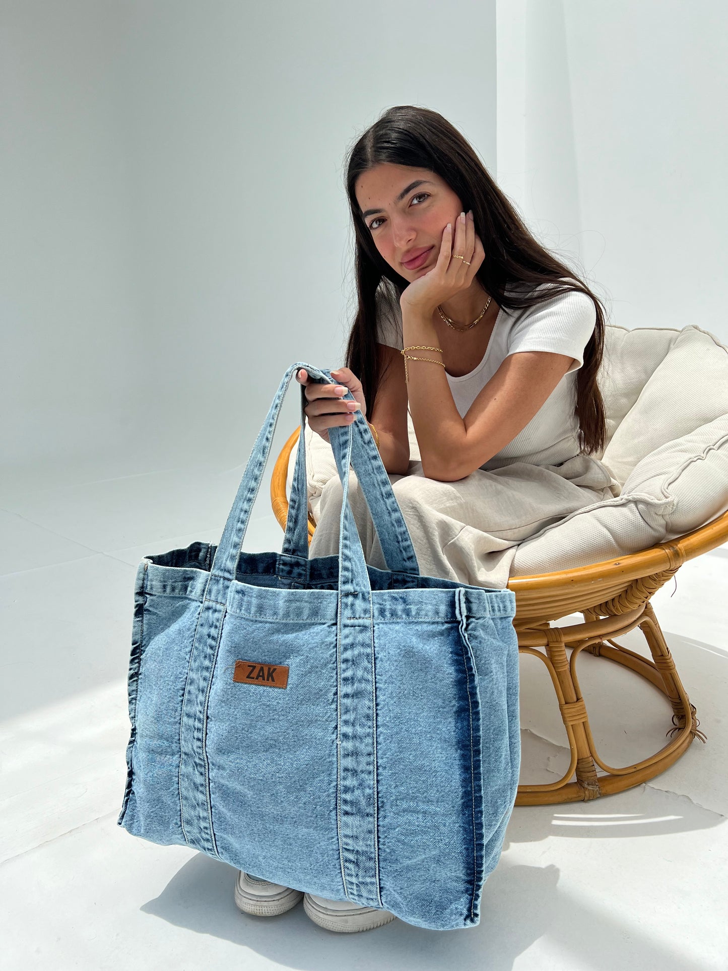 Onda Everyday Tote - Light Denim
