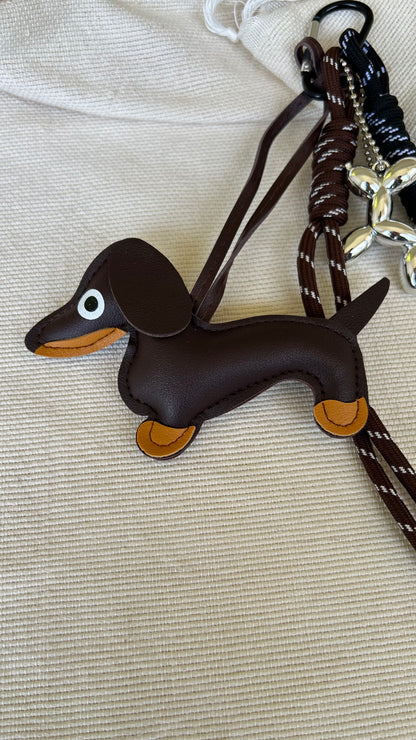 Brown Dog Charm