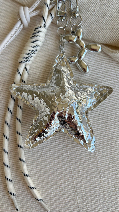 Chrome Star Charm