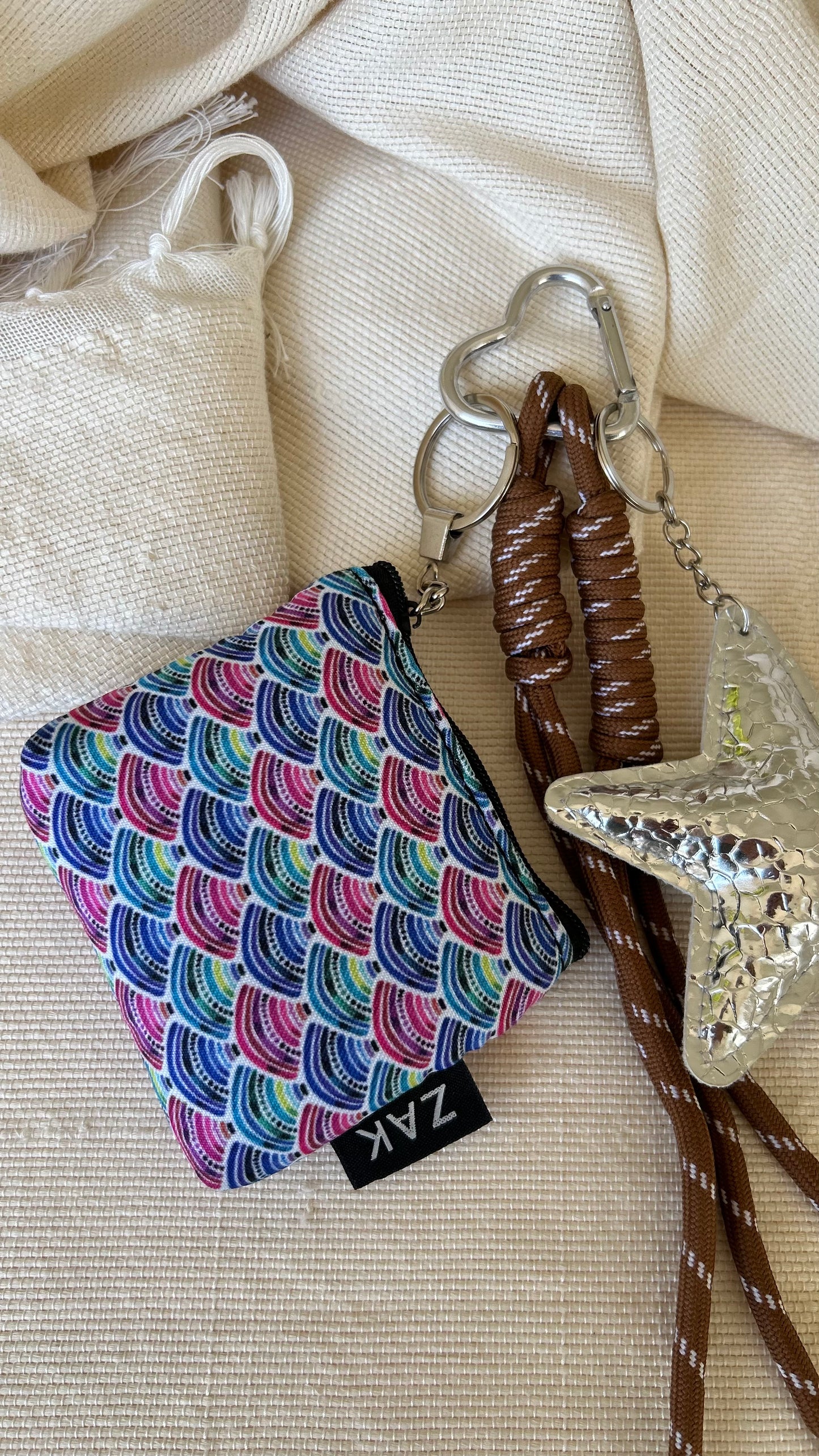 Chrome Star Coins Pouch Charm