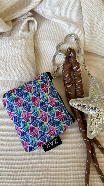 Chrome Star Coins Pouch Charm